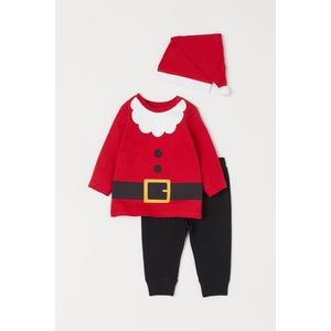 NWT Baby Girl Santa outfit 3pc